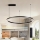 Brilagi - Lustre dimmable sur câble PORTOFINO LED 60W 230V 3000–6000K Ø 80 cm noir + télécommande
