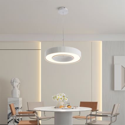 Brilagi - Suspension LED dimmable sur câble LUMIX LED/48W/230V 3000-6000K blanc Ø 50 cm + télécommande