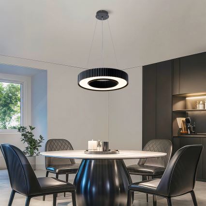 Brilagi - Suspension LED dimmable sur câble LUMIX LED/48W/230V 3000-6000K noir Ø 50 cm + télécommande