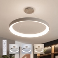 BRILAGI - Lustre LED dimmable sur câble FALCON II LED/108W/230V 3000-6500K Ø 80 cm beige + télécommande