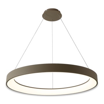BRILAGI - Lustre LED dimmable sur câble FALCON II LED/108W/230V 3000-6500K Ø 80 cm beige + télécommande