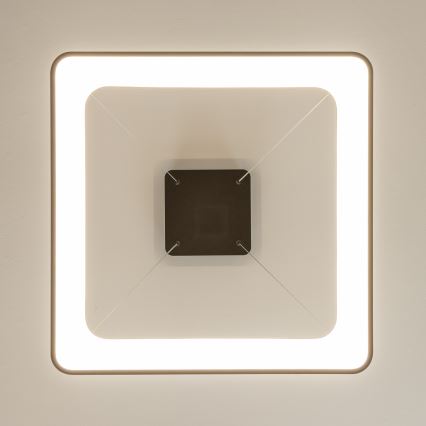 Brilagi - Suspension LED dimmable sur câble FALCON II LED/125W/230V 3000-6500K 60x60 cm noir + télécommande