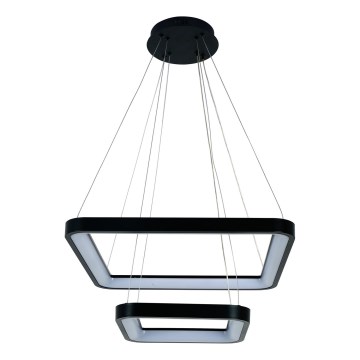 Brilagi - Lustre LED dimmable sur câble FALCON SLIM LED/78W/230V 3000-6500K 50x50 cm noir + télécommande