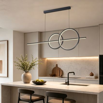 BRILAGI - Suspension LED dimmable sur câble SIGNATURE LED/53W/230V 3000-6000K 120 cm noire + télécommande