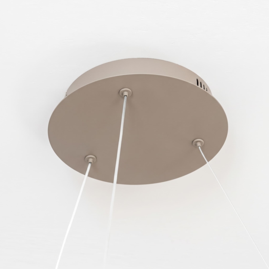 BRILAGI - Suspension LED dimmable sur câble FALCON II LED/99W/230V 3000-6500K Ø 60 cm beige + télécommande