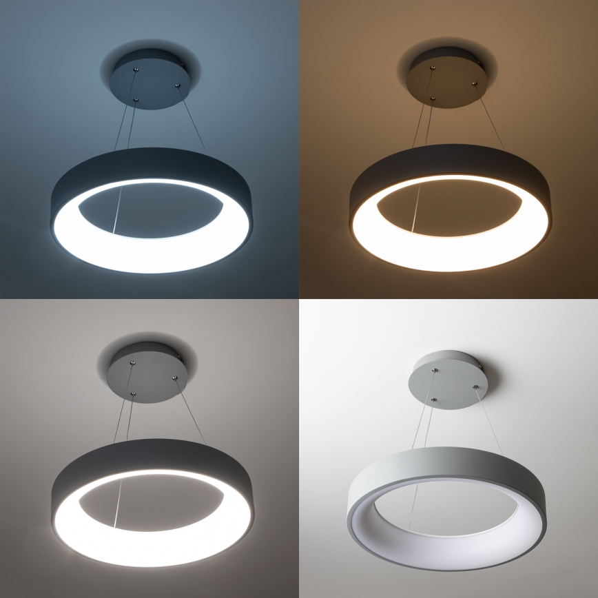 Brilagi - Suspension LED dimmable FALCON LED/40 W/230 V 3000–6500 K Ø 45 cm gris + télécommande