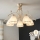 Brilagi - Lustre LED monté en surface ANTICO 5xE27/60W/230V/3000K, patine blanche