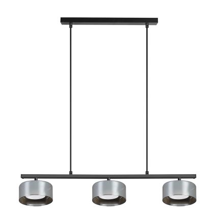 Brilagi - Suspension LED RGB+CCT dimmable sur câble AURA LUX 3xGX53/14W/230V 2700-6500K Wi-Fi Tuya noir/fumé