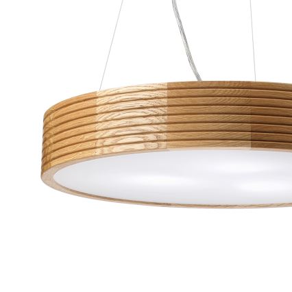Brilagi - Lustre LED sur câble CARVALHO MODERN 3xE27/60W/230V chêne Ø 47,5 cm