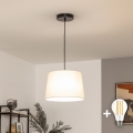 Brilagi - Lustre LED sur câble CERIA 1xE27/40W/230V Ø 30 cm beige