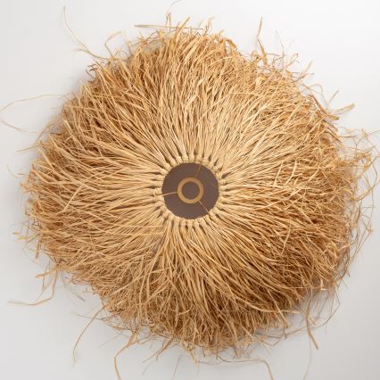 Brilagi - Lustre LED sur câble CERIA BOHO 1xE27/40W/230V Ø 60 cm en raphia