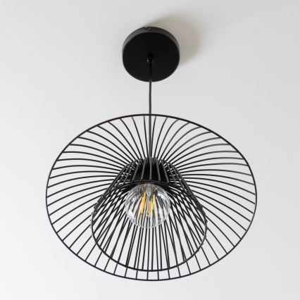 Brilagi - Lustre LED sur câble CERIA WIRE 1xE27/40W/230V Ø 38 cm noir