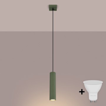 Brilagi - Lustre LED sur câble CRESTO 1x GU10/10W/230V, vert