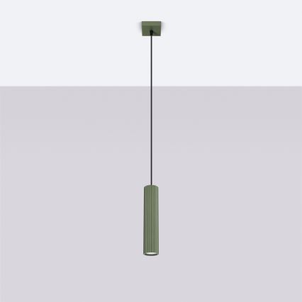Brilagi - Lustre LED sur câble CRESTO 1x GU10/10W/230V, vert