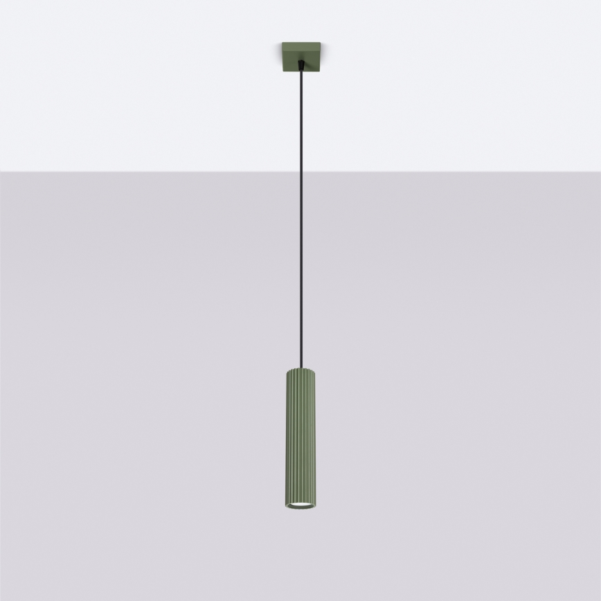 Brilagi - Lustre LED sur câble CRESTO 1x GU10/10W/230V, vert