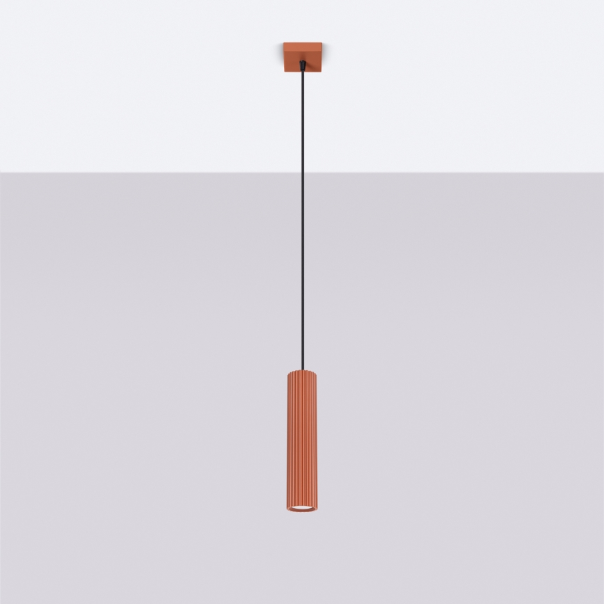BRILAGI - Lustre LED sur câble CRESTO 1xGU10/10W/230V orange