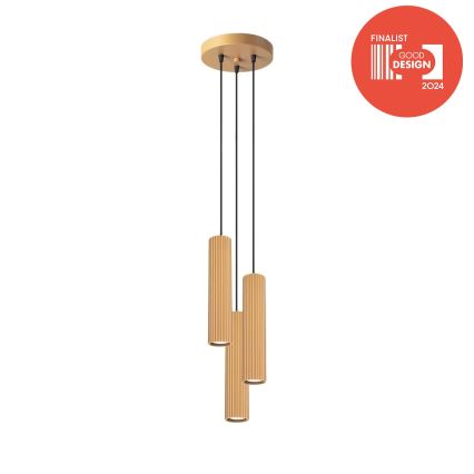 Brilagi - Lustre LED sur câble CRESTO 3xGU10/10W/230V doré