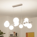 Brilagi - Lustre LED sur câble MILLA 10xG9/3W/230V chrome noir/blanc