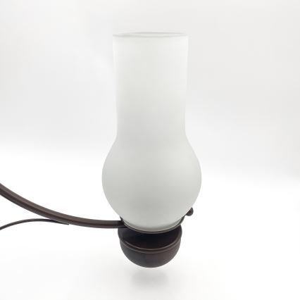 Brilagi - Lustre LED suspendu sur chaîne COTTAGE 3xE14/40W/230V hêtre/marron/blanc