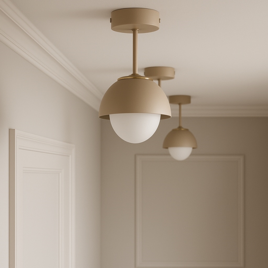 Brilagi - Lustre plafonnier COSMO 1xE27/60W/230V beige/doré