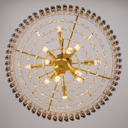 BRILAGI - Lustre plafonnier ECLIPSE 12xE14/10W/230V Ø 78 cm doré