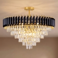 BRILAGI - Lustre plafonnier ECLIPSE 12xE14/10W/230V Ø 78 cm doré/noir