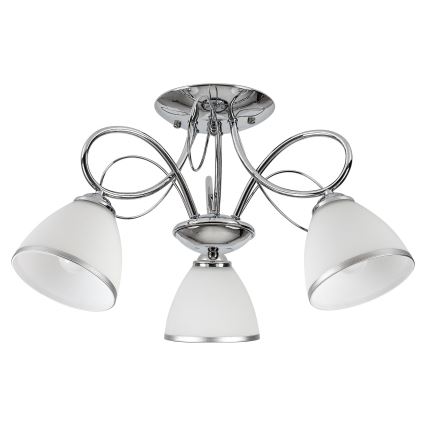 Brilagi - Lustre plafonnier FRED 3xE27/60W/230V Ø 59 cm chrome brillant