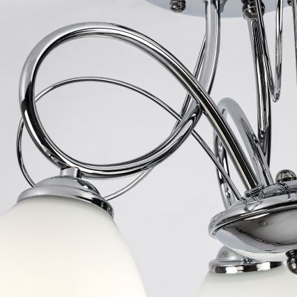 Brilagi - Lustre plafonnier FRED 3xE27/60W/230V Ø 59 cm chrome brillant