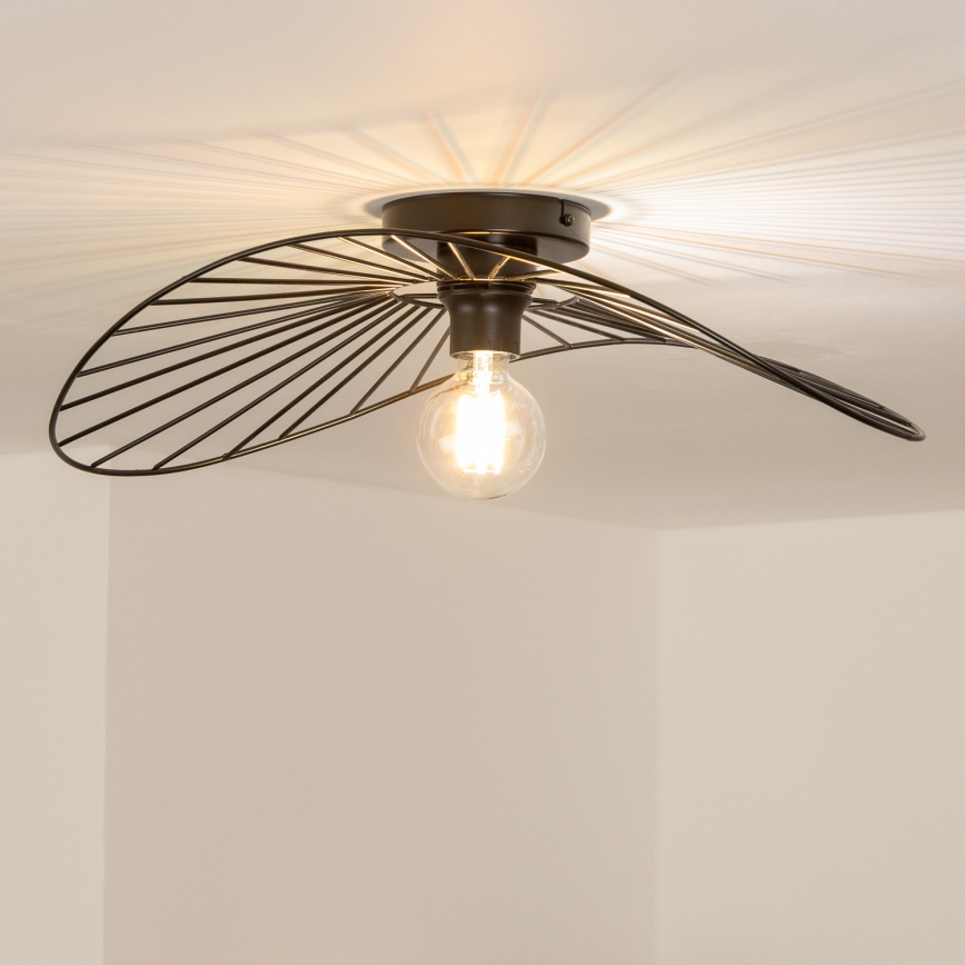 Brilagi - Lustre plafonnier LED CERIA WIRE 1xE27/40W/230V 40x56 cm noir