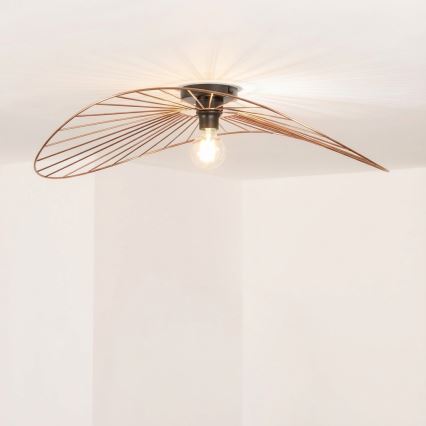 Brilagi - Lustre plafonnier LED CERIA WIRE 1xE27/40W/230V 60x80 cm bronze