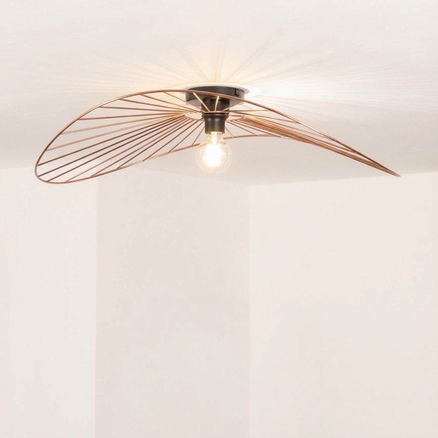 Brilagi - Lustre plafonnier LED CERIA WIRE 1xE27/40W/230V 60x80 cm bronze