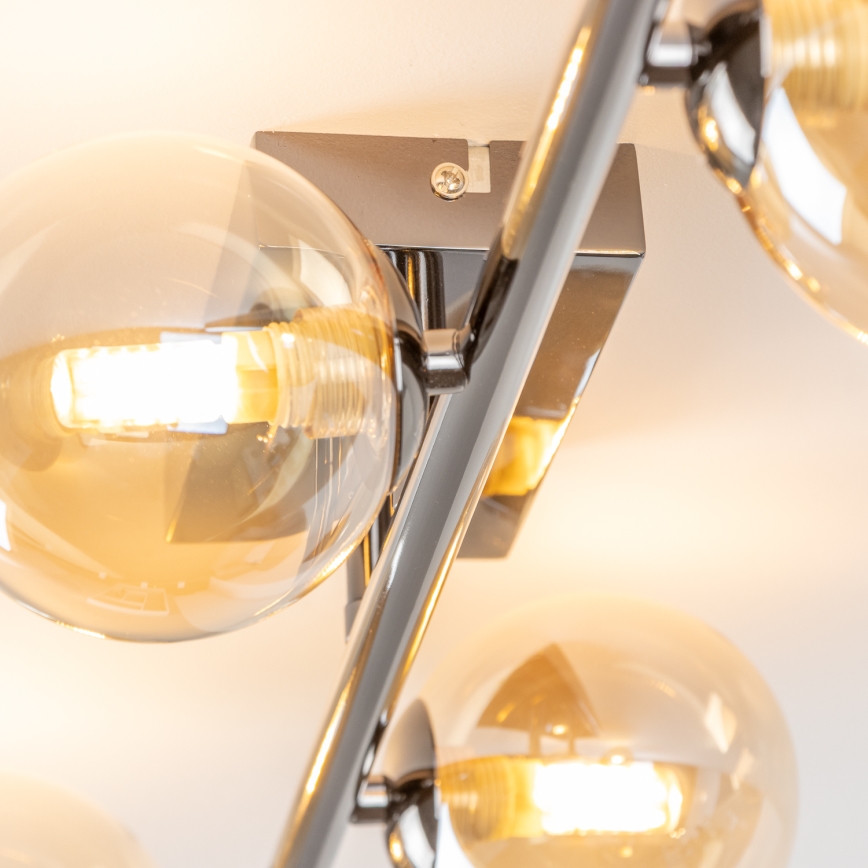 Brilagi - Lustre plafonnier LED MILLA 4x G9 3W 230V noir chromé/doré