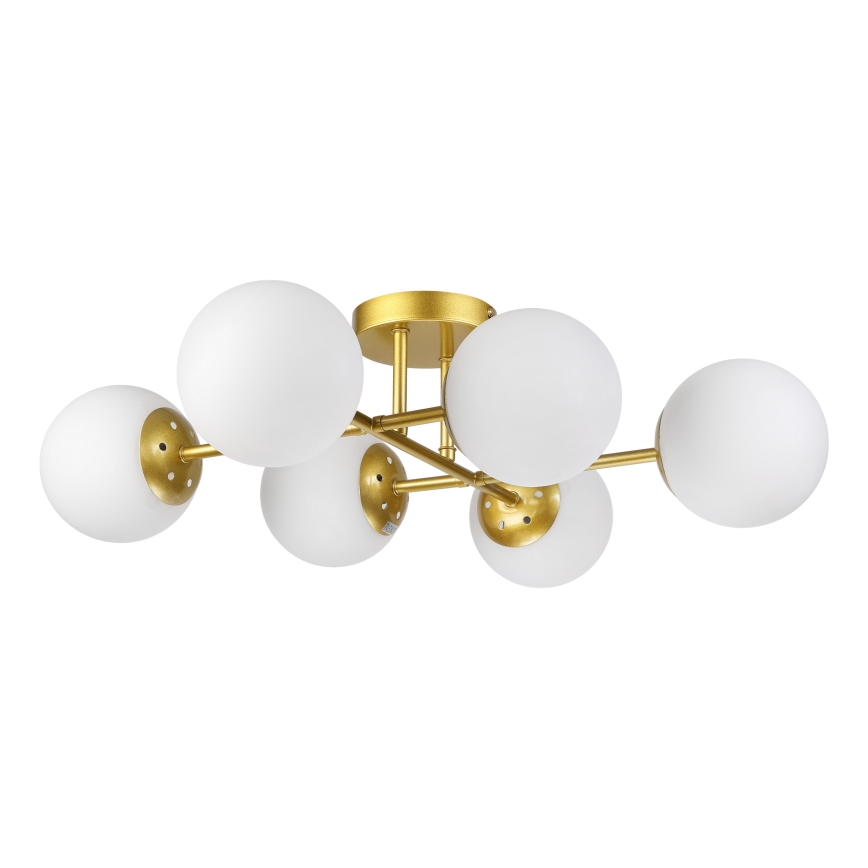 Brilagi - Lustre plafonnier MALONY 6xE14/20W/230V doré