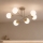 Brilagi - Lustre plafonnier MILO 6xE27/60W/230V beige/doré