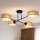 Brilagi - Lustre plafonnier VIRGO 4xE14/40W/230V beige/noir