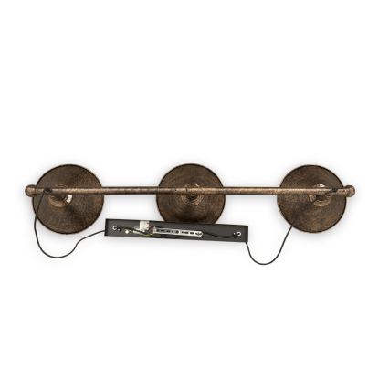 BRILAGI - Lustre sur câble FORGE 3xE27/60W/230V cuivre/patiné