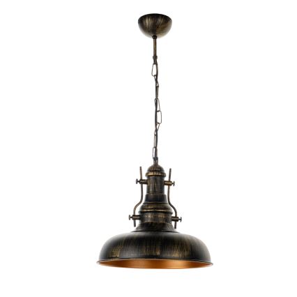 Brilagi - Lustre sur chaîne PYRONIC 1xE27/40W/230V Ø 32 cm bronze/patiné