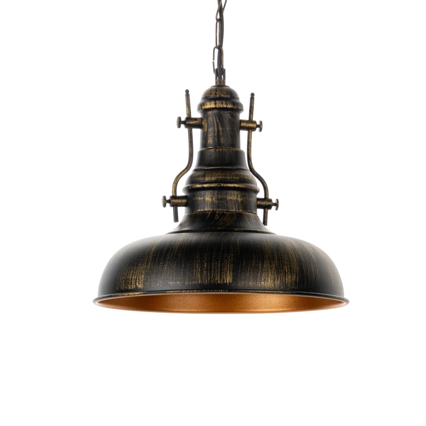 Brilagi - Lustre sur chaîne PYRONIC 1xE27/40W/230V Ø 32 cm bronze/patiné