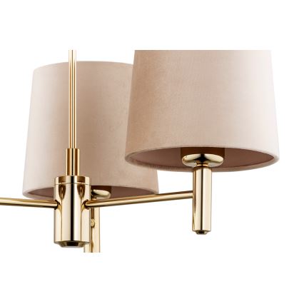 Brilagi - Lustre sur tige MONTE 3xE27/15W/230V beige/doré