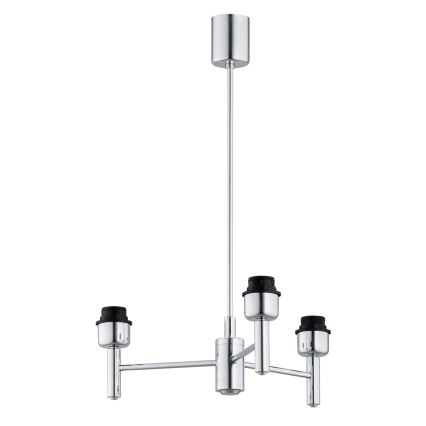 Brilagi - Lustre sur tige MONTE 3xE27/60W/230V beige/chrome poli