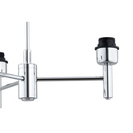 Brilagi - Lustre sur tige MONTE 3xE27/60W/230V beige/chrome poli