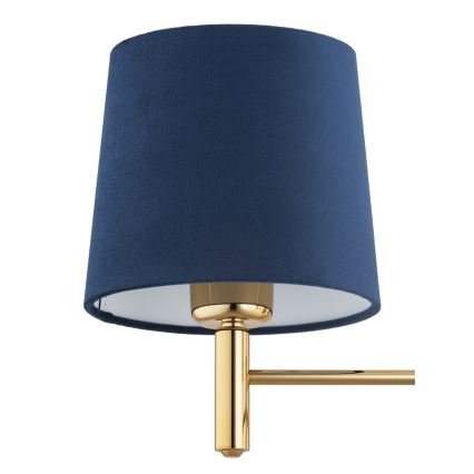 Brilagi - Lustre sur tige MONTE 3xE27/60W/230V bleu/doré
