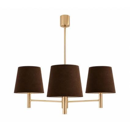 Brilagi - Lustre sur tige MONTE 3xE27/60W/230V brun/doré