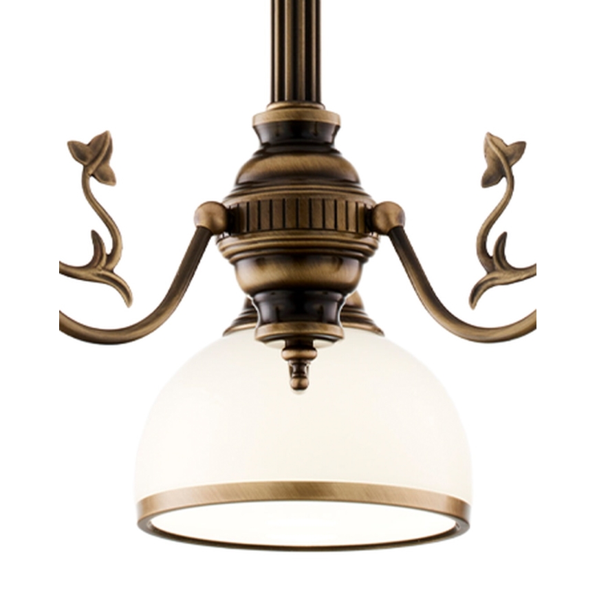 Brilagi - Lustre sur tige TAURUS 3xE27/15W/230V Ø 70 cm bronze