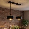 Brilagi - Lustre suspendu sur câble 2xE27/60W/230V noir/doré