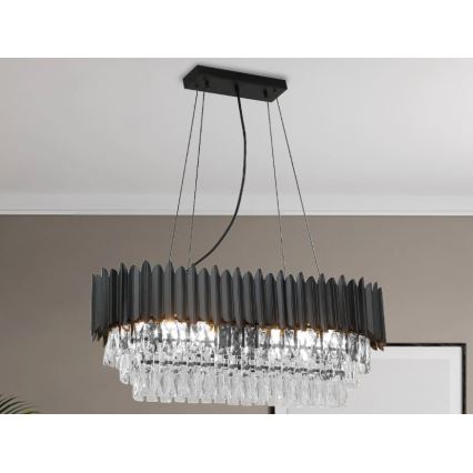 Brilagi - Lustre suspendu sur câble CARLOS 10xE14/40W/230V