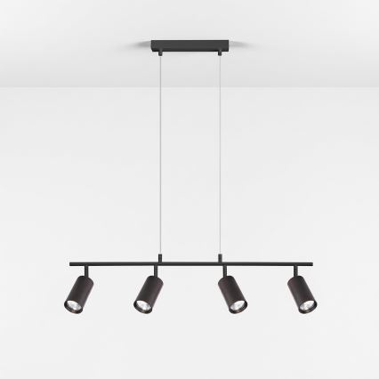 Brilagi - Lustre suspendu sur câble SELE 4xGU10/30W/230V noir