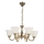 Brilagi - Lustre suspendu sur chaîne CLASSIC 6xE14/10W/230V en laiton