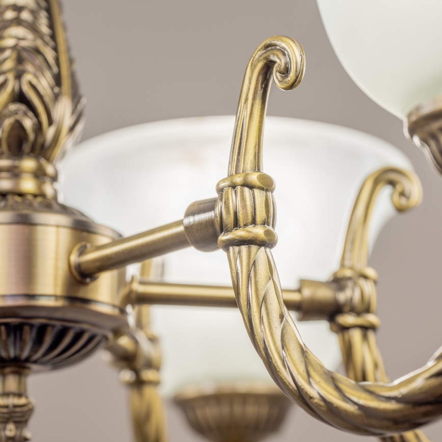 BRILAGI - Lustre suspendu sur chaîne CLASSIC 6xE14/10W/230V en laiton