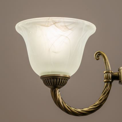 BRILAGI - Lustre suspendu sur chaîne CLASSIC 6xE14/10W/230V en laiton